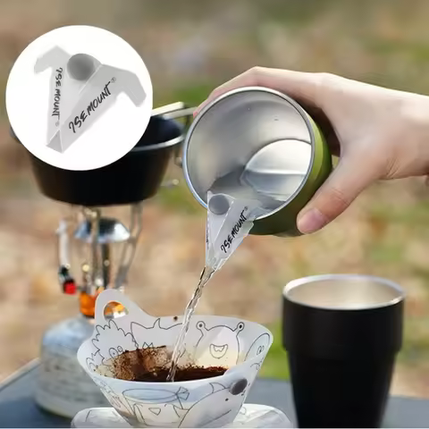 Portable Outdoor Camping Bowl Drain Spout PP Versatile Hand Drip Coffee Guide Nozzle Extended Mouth 