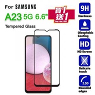 AOE - 買一送一SAMSUNG- A23 5G/A23 6.6"黑邊全屏 鋼化玻璃手機屏幕 超薄0.2mm 日本材料保護貼, 抗指紋, 耐刮花, Screen Protector -手機貼,保護貼