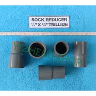 PVC REDUCER SOCK 1/2" X 3/4" TRILLION