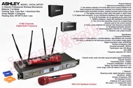 MIC ASHLEY VOCAL ARTIST + KOPER WIRELESS 4 ANTENA ( ORIGINAL)