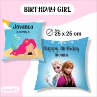 Girls' Birthday Pillow 25x25cm Part 2 / Girls' Birthday Hampers / Girls' Birthday Gifts