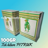 HITAM Black tea Black tea with Pupuk tambi stamp, 100 gram packaging