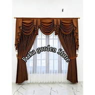 Luxury curtain set blackout window curtain door curtain