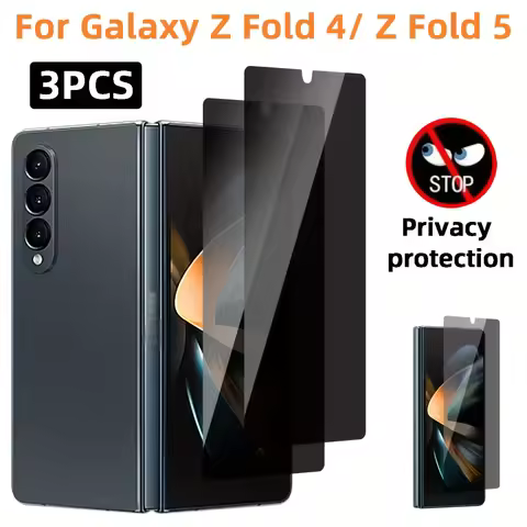 3Pcs Privacy Glass for Samsung Galaxy Z Fold 4 5 Anti Peeping Screen Protector Anti-spy Glass for Sa