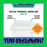 YN11 TERMURAH!! KOTAK MAKAN PLASTIK THINWALL MERK DM 1ML / BOX 1 ML