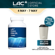 [Expiry May 2027] LAC Primax Fish Oil 734 mg (120 Softgels) for Blood Pressure Cholesterol Vision Me