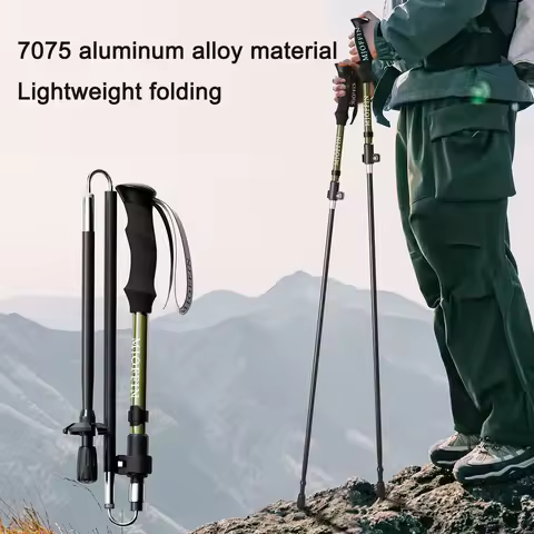 5-Section Foldable 7075 Aluminum Trekking Pole