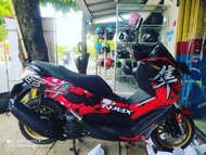 Dekal stiker motor Nmax terbaru motif tulisan china ROMO Decal Stiker FullBody Motor Yamaha Nmax New