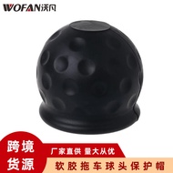 Bahagian Auto Getah Lembut Tow Ball Kepala Perlindungan Cap RV Automatik Towing Rod Bola Perlindunga