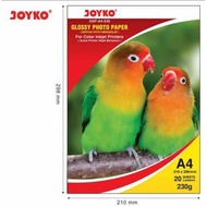 230gsm A4 Glossy Photo Paper, 20 sheets Thick Jokyo A4 Photo Paper Glossy Photo Printing/