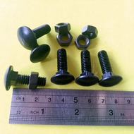 15pcs BAUT MUR CB 5/16 x 1" INCHI / BAUT M8 PANJANG 2.5CM / BAUT 12 KUNCI 12 HITAM BAUT PAYUNG BUMPE