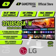 LG 32U850SA-W 32-Inch 4K UHD IPS Smart Monitor with webOS and USB Type-C PD 90W