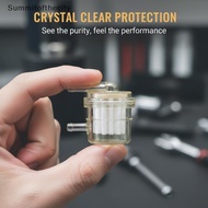 SUM Clear Inline Fuel Filter Universal Replacement High Flow Filtration for Car Motorcycle Lawn Mowe