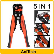 5 in 1 Wire Stripper Automatic Cable Stripper Crimper Pliers Hand Stripping Crimping Tool Wire Cutter Wire Cable Stripper Wire Stripper Crimping Tool Automatic Stripping Crimping Pincer Self Adjustable Crimper Pliers Cable Cutter