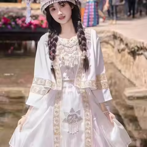 2026 Spring New Hmong Costume Women's Traditional Chinese Clothes Carnival Miaojiang Girls Cosplay C