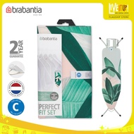 Brabantia Ironing Board Cover C, 124 x 45 cm, with Foam -  Tropical Leaves