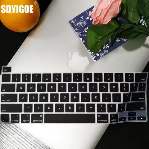 EU US For Macbook Pro 13 2020 M1 Chip A2338 Pro 16 2019 And141 Keyboard Cover Soft Silicon A2251 A22