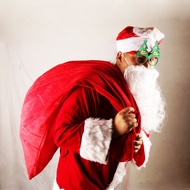 Large Gift Bag Christmas Decoration Santa Claus Gift Present Bag Large Candy Gold Bag Children's Por