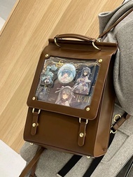 Halloween MBTI Brown Womens Backpack College Style Fashion Ita Bag Japanese Fashion Lolita Jk New Wo