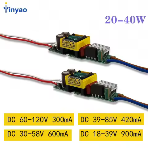 40W 36W 30W 28W 24W 20W LED Driver DC60-120V 39-85V 30-58V 18-39V 300mA 420mA 600mA 900mA Constant C