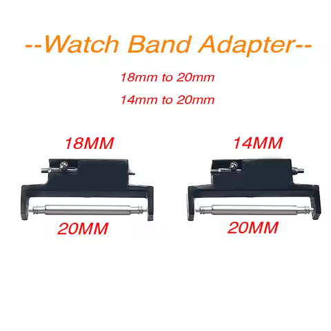 2pcs Strap Connectors for Xiaomi Watch Band Link Quick Release Plastic Adapter 18mm To 20mm 14mm To 