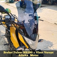 Ns200 Bracket Package + Versys Pulsar Ns200 50Cm Visor Pulsar Ns200 Visor Touring Forsale