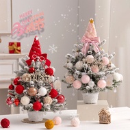 mini christmas tree christmas tree small christmas tree pe flocking white christmas tree desktop chr