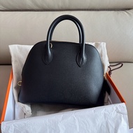 「M.Y精品」 Hermes 保齡球包25 1923 bolide 25 黑金 EP皮 W刻