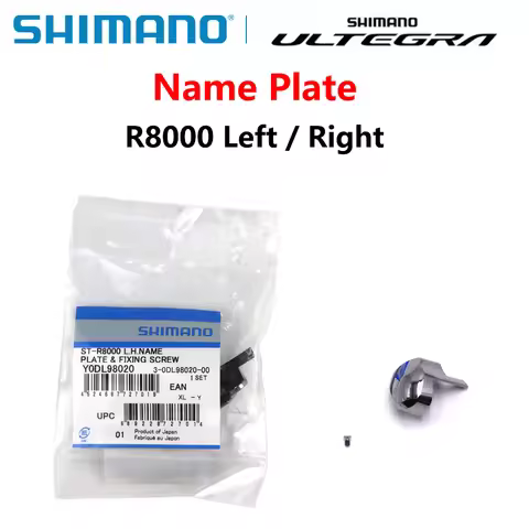 Shimano ULTEGRA R8000 Name Plate & Fixing Screw Black Left Hand Right Hand For ST-R8000 Original SHI