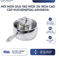 (Stainless steel 316) KUCHEN premium 316 18cm stainless steel apple pot (FDA) - ASHC181316