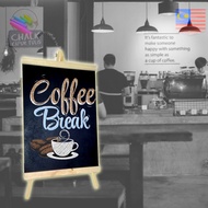 A2 (77cm*40cm) Big Table Menu Wood ChalkBoard Blackboard Papan Hitam Bazaar (Frame : Neutral Wood)