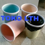 Large Tall Round Plastic Trash Can Basket 985 REDHOUSE