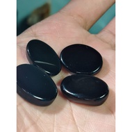 Akik Yaman Hitam Asli Suluh Merah Saiz 10 Sen Rare Natural Gemstone Batu Cincin Premium Koleksi Padu