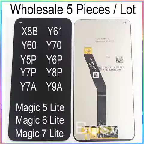 5 Pieces/Lot For Honor Magic 5 6 7 Lite Screen Display With Touch Assembly For Huawei Y60 Y61 Y70 Y5