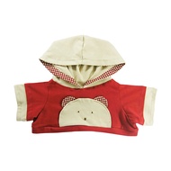 T-SHIRT W/HOOD RED 12" - 31"