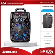 D&amp;D | KINGSTER KST-7823 Portable Wireless Speaker with Wired Microphone