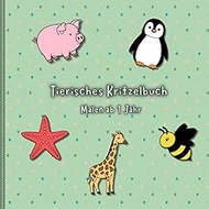 Tierisches Kritzelbuch – Malen ab 1 Jahr: Hund, Katze, Elefant & mehr (German Edition)
