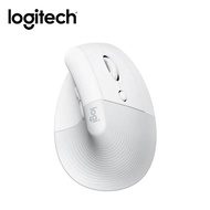 【Logitech 羅技】LIFT 人體工學垂直滑鼠-珍珠白