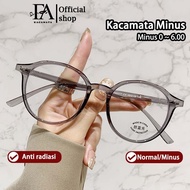 MATA VOMAMATA MINUS BLUERAY Glasses for Men and Women Oval Frame Anti-Radiation Cylinder Glasses TR3