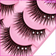 TARSUR Diamond Manga Lashes fiber Fuffy Lashes Women Beauty Glitter Thick Long Eye Lashes
