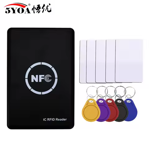 NFC Smart Card Reader Writer RFID Copier Duplicator 13.56MHz USB Programmer Key fobs IC UID S50 MF I