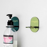 (4P) Shampoo hanger Bathroom wall floating holder dispenser