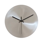 jam dinding aesthetic jam dinding digital Minimalist Industrial Style Silver Living Room Wall Clock 