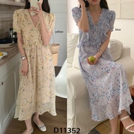 Joya Pleated Front Floral Dress D11352