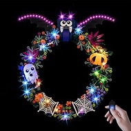 BrickSoul Light Up Kit Compatible with Lego Halloween Wreath 40825 Building Set, Upgrade Design Ligh