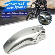 Universal Rear Metal Mudguard Fender Chrome For Harley Sportster 883 Cafe Racer