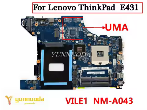 VILE1 NM-A043 For Lenovo ThinkPad E431 Laptop Motherboard With GPU or UMA DDR3 100% Tested