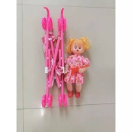 Girls Toy Doll With Stroller Baby Stroller With Doll