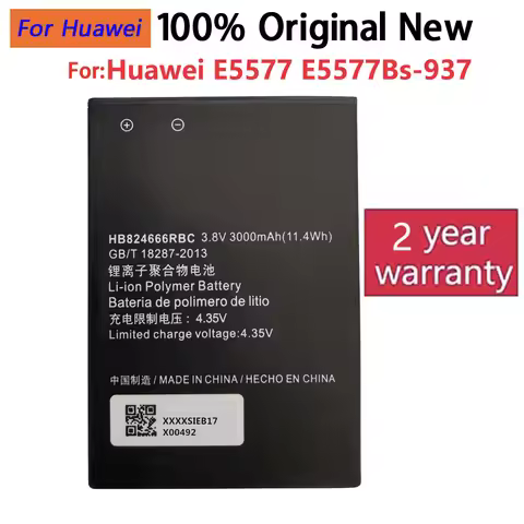 Fast Shipping3000mAh HB824666RBC Original Replacement Phone Battery ForHuawei E5577 EBS-937 WIFI Rou