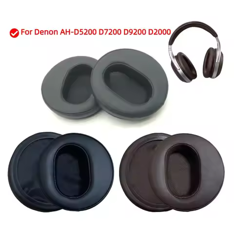 For Denon AH-D5200 D7200 D9200 D2000 Headphones Ear Cushions, Headset Earpads, Ear Cups Earmuffs Rep